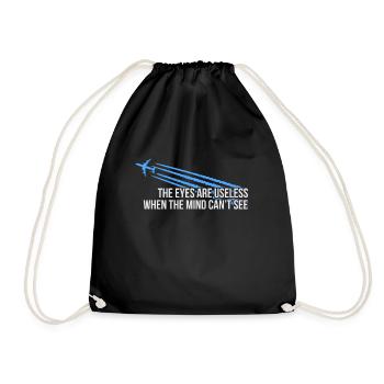 Chemtrails The Eyes Are Useless - Drawstring Bag - black - Front
