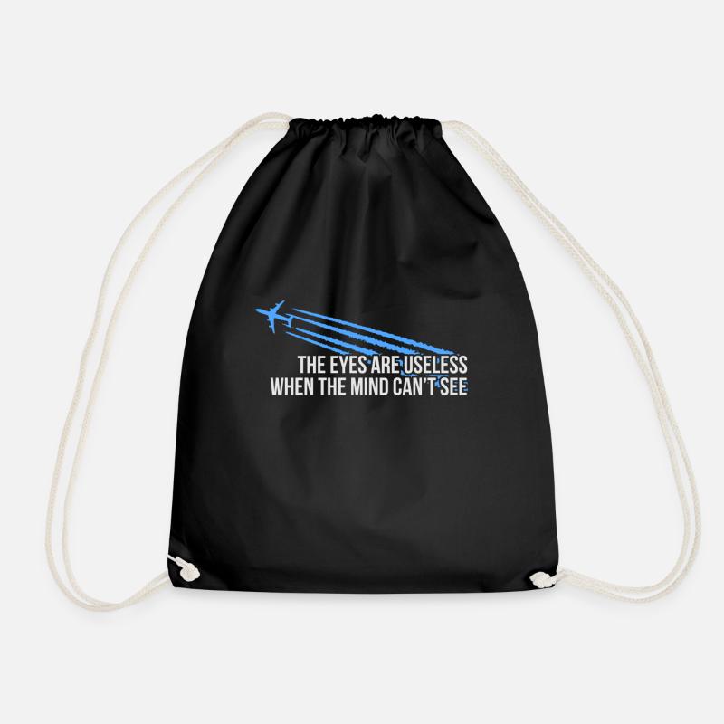 Chemtrails The Eyes Are Useless - Drawstring Bag - black