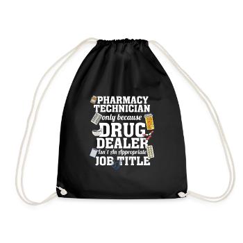 Pharmacy Technician Pharmacist Medicines Medicine - Drawstring Bag - black - Front
