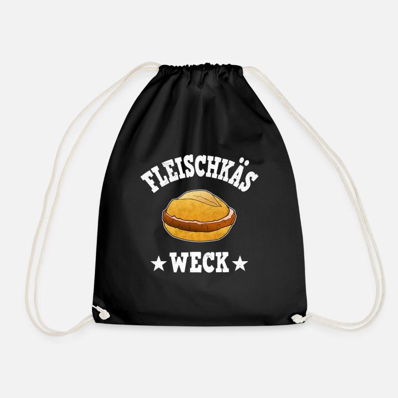 Fleischkäs Weck Fleischkäse Badisch Baden Essen - Turnbeutel - Schwarz
