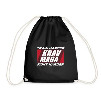 Krav Maga - Turnbeutel - Schwarz - Vorne