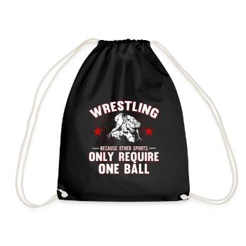 Wrestling wrestling - Drawstring Bag - black - Front