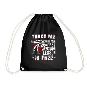 Wrestling wrestling - Drawstring Bag - black - Front