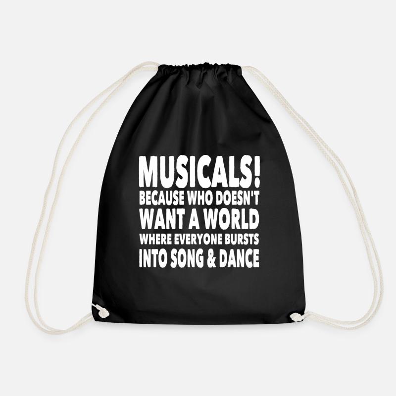 musical - Sac de sport léger - noir