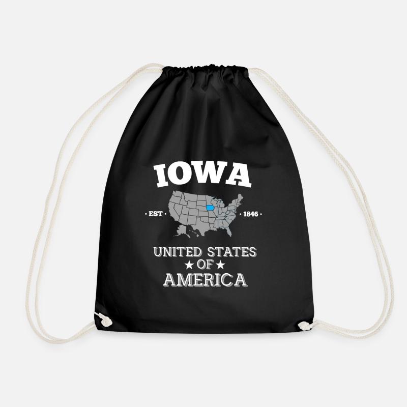 Iowa - Turnbeutel - Schwarz