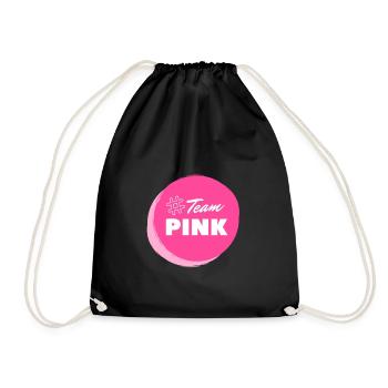 Team Pink Breast Cancer lutte contre le cancer en boucle - Sac de sport léger - noir - Devant