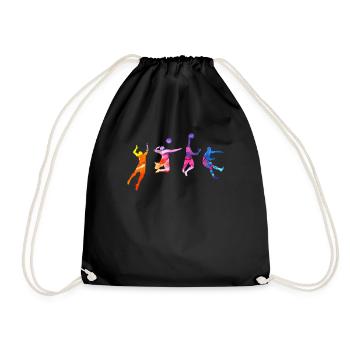 Volleyball - Drawstring Bag - black - Front