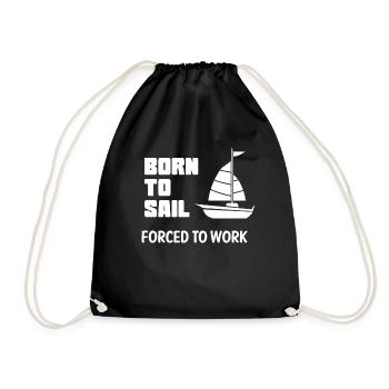Sailing Captain - Drawstring Bag - black - Front