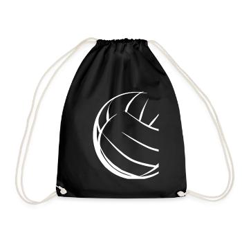 Volleyball - Drawstring Bag - black - Front