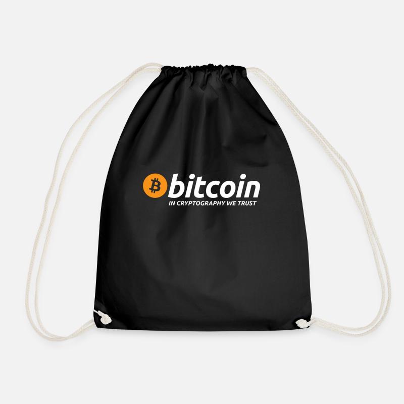 Bitcoin Krypto - Turnbeutel - Schwarz