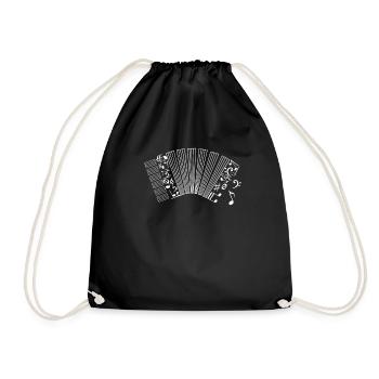 Idée Cadeau Musicien Accordéon - Sac de sport léger - noir - Devant