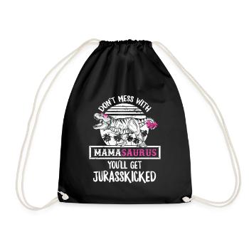 Mama Mamasaurus - Turnbeutel - Schwarz - Vorne