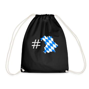 Bavaria - Drawstring Bag - black - Front