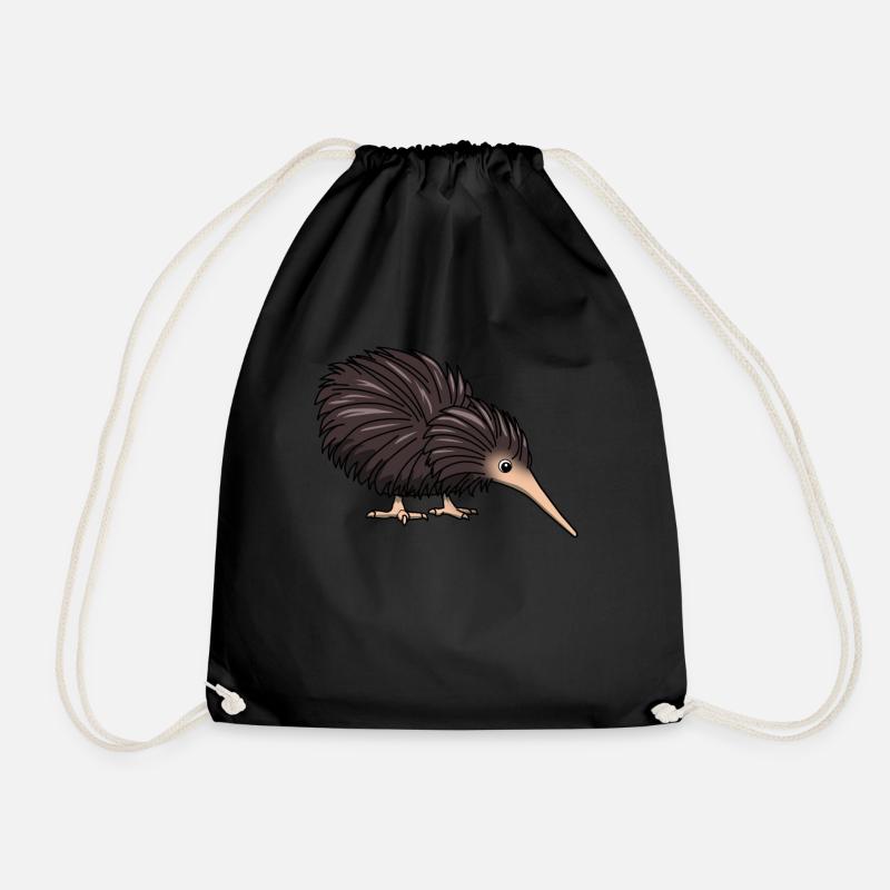 Kiwi Vogel Neuseeland Tier Liebhaber Geschenk - Turnbeutel - Schwarz