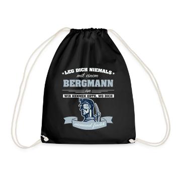 Miner - Drawstring Bag - black - Front