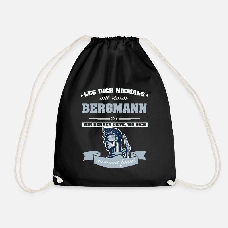 Bergmann - Turnbeutel - Schwarz