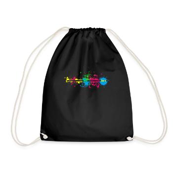 Cadeaux Musicien Flûte Flûte - Sac de sport léger - noir - Devant