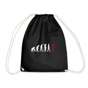 Bogenschießen Evolution - Turnbeutel - Schwarz - Vorne