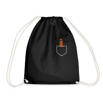 Sac en alpaga Jeu de mots cadeaux amoureux Lama - Sac de sport léger - noir - Devant
