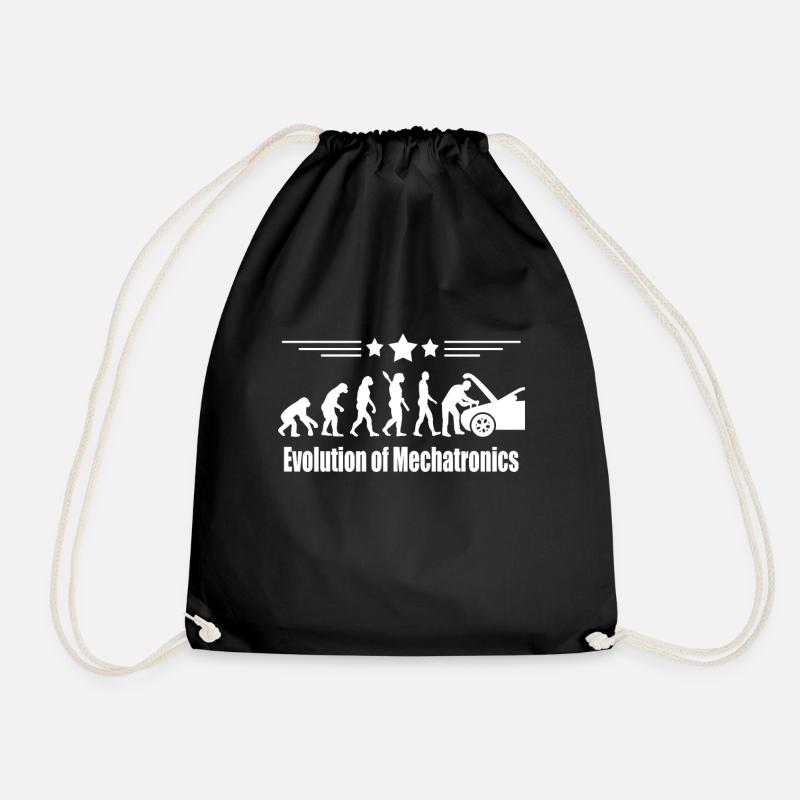 Automotive Mechatronics Evolution - Drawstring Bag - black