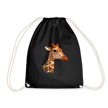 girafe - Sac de sport léger - noir - Devant