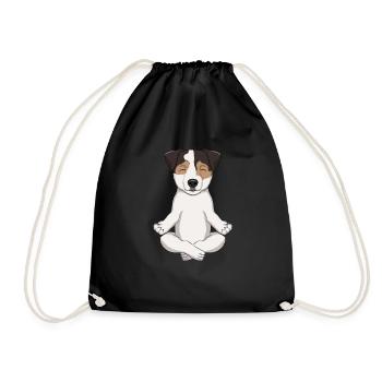 Parson Russell Terrier Meditate - Drawstring Bag - black - Front
