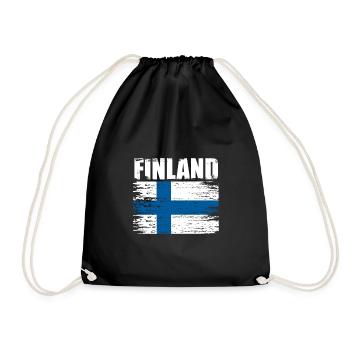 Finlande - Sac de sport léger - noir - Devant