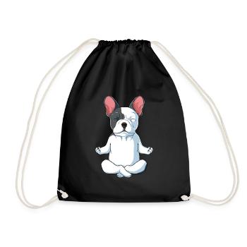 Cadeau de bouledogue français Bouledogue français - Sac de sport léger - noir - Devant