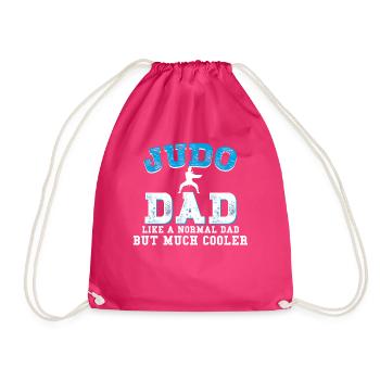 Judo Dad Vater Papa - Turnbeutel - Fuchsia - Vorne
