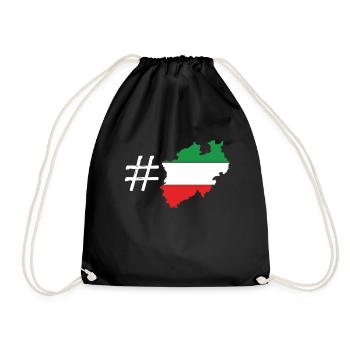 Rhénanie du Nord Westphalie - Sac de sport léger - noir - Devant