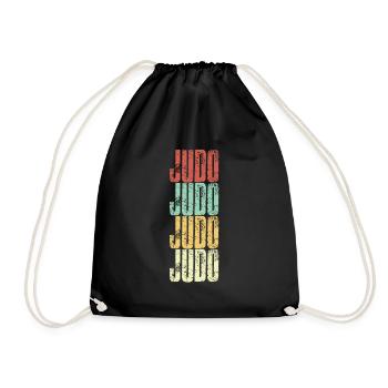 Judo Vintage - Turnbeutel - Schwarz - Vorne
