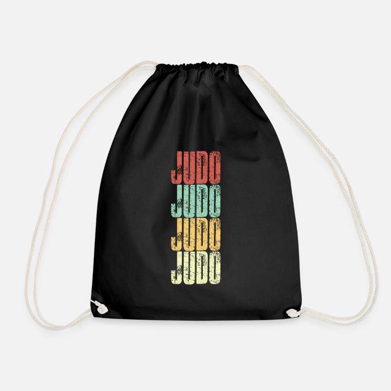 Judo Vintage - Turnbeutel - Schwarz