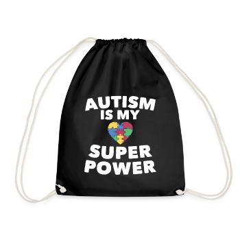 Autism Autism Autist - Drawstring Bag - black - Front