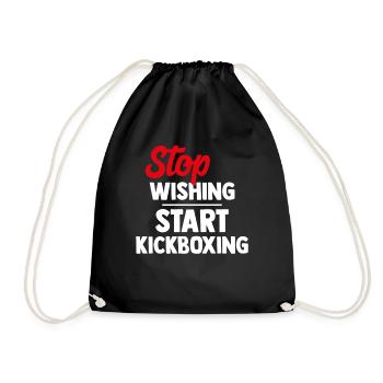 Kickboxing kickboxing - Sac de sport léger - noir - Devant