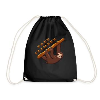 Climber Sloth Escalade Voyage Camper Wild - Sac de sport léger - noir - Devant