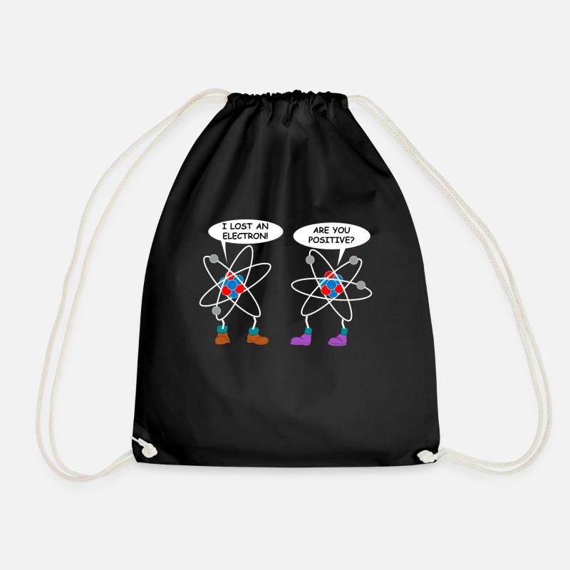 Elektron Physik Wissenschaft Atom Chemie Geschenk - Turnbeutel - Schwarz
