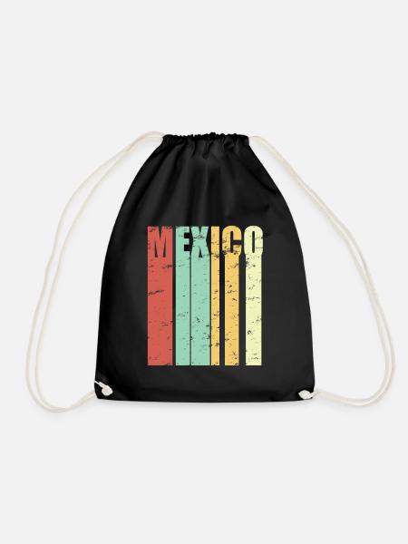 Mexiko Stadt Mexico City Geschenk Vintage - Turnbeutel - Schwarz