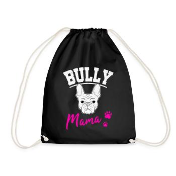 Bully Mama Frenchie Bouledogue Français - Sac de sport léger - noir - Devant