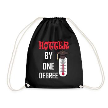 Graduate graduation school student graduation gift - Drawstring Bag - black - Front