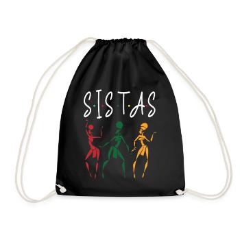 Sista's Black History - Drawstring Bag - black - Front