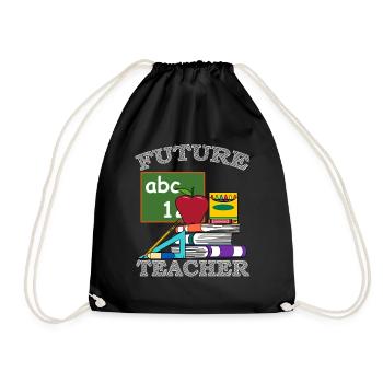 Teacher training educator teaching school - Drawstring Bag - black - Front