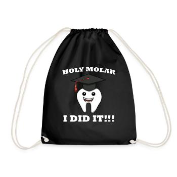 Dentist Teeth Student Dentistry Assistant - Drawstring Bag - black - Front