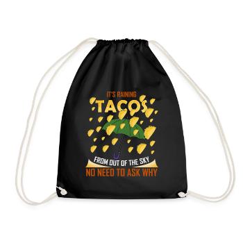 Taco Rain Sky Cinco de Mayo Mexique Fiesta - Sac de sport léger - noir - Devant