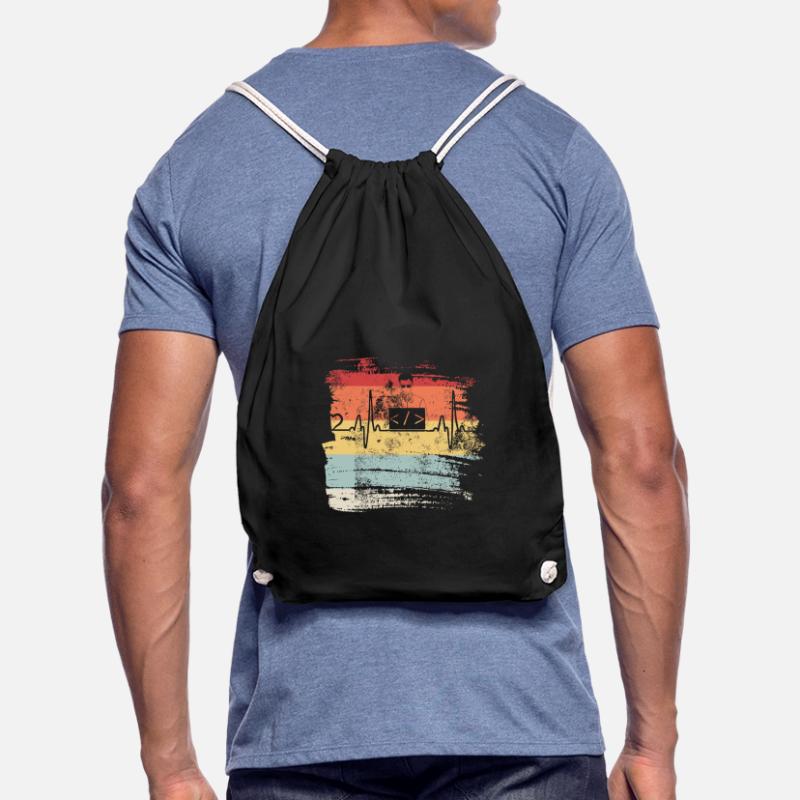 Programmation cadeau Heartbeat IT Coder Programmer Sac de sport léger