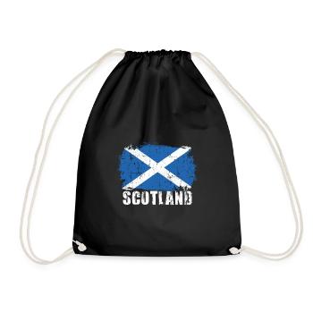 Schottland - Turnbeutel - Schwarz - Vorne