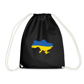 Ukraine - Turnbeutel - Schwarz - Vorne