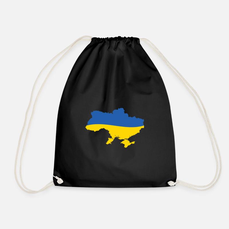 Ukraine - Drawstring Bag - black