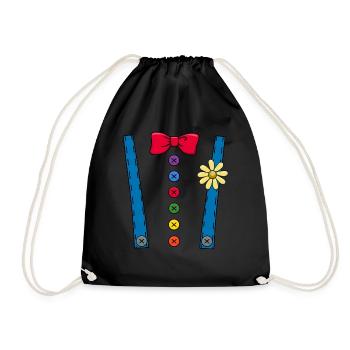 Clown Kostüm Zirkus Halloween Krawatte Geschenk - Turnbeutel - Schwarz - Vorne
