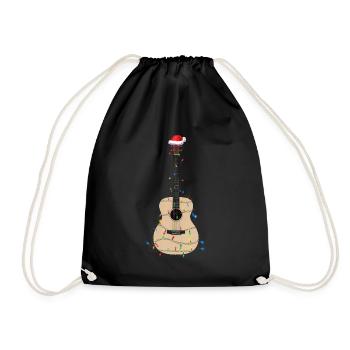 Noël cadeau musicien idée cadeau de Noël - Sac de sport léger - noir - Devant