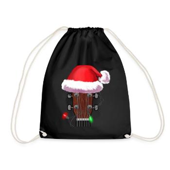 Noël cadeau musicien idée cadeau de Noël - Sac de sport léger - noir - Devant